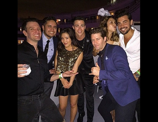 
	
	Sao Glee Matthew Morrison tổ chức tiệc tưng bừng bên bạn bè để đón năm mới
